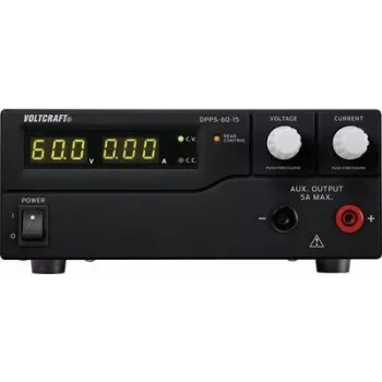 VOLTCRAFT DPPS-60-15 programozható DC laboratóriumi tápegység 1-60 V/DC, 0-15 A, 900 W, USB