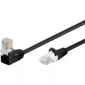 Wentronic 94173 Cat5e U/UTP RJ-45 hálózati patchkábel, 0,5 m, fekete