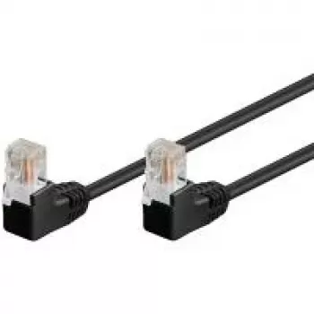 Wentronic 96086 Cat5e U/UTP RJ45 patchkábel, fekete