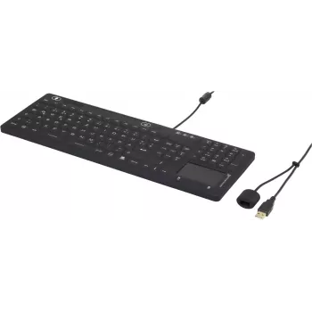 Renkforce IP68 ipari USB billentyűzet érintőfelülettel, fekete (iM-IKB110-BK)
