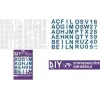 ROTH vasalható betűk DIY szövet iskolatölcsérhez, fehér, A-Z ábécé, 150 x 210 mm lap, 1 lap 658116