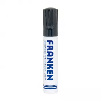 FRANKEN JumboMarker whiteboard marker, ékhegy 4-12 mm, fekete, utántölthető, szárazon törölhető, szagtalan, 1 darab (Z1910 10)