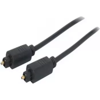 SHIVERPEAKS 3,0 m Toslink - Toslink optikai audiokábel, aranyozott csatlakozók, fekete BS69004-3.0