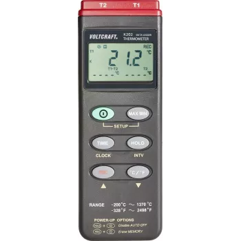 Voltcraft K202 adatgyűjtő hőmérsékletmérő műszer, hőmérő (306)