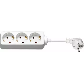 Wentronic Goobay 3 foglalatos Schuko elosztó, 3 m kábel, fehér 51075