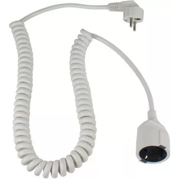 AS SCHWABE Schuko spirálkábel, fehér (70426)