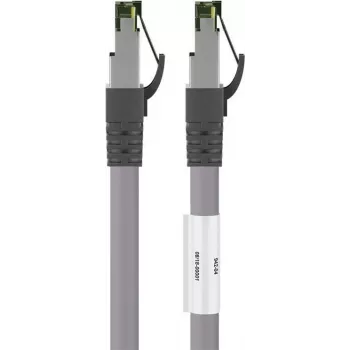 Wentronic Goobay CAT 8.1 patch kábel, S/FTP (PiMF), szürke, 20 m - LSZH halogénmentes, réz AWG 24 (55143)
