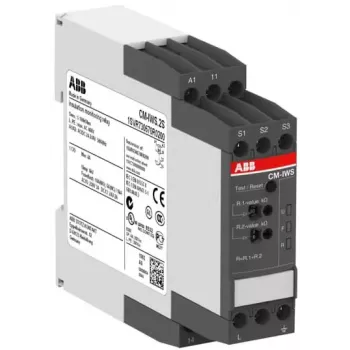 ABB CM-IWS.2S szigetelésfelügyeleti relé, 24-240 V AC/DC, 0-500 V, 1 kΩ-10 MΩ, 2 SPDT 1SVR730670R0200