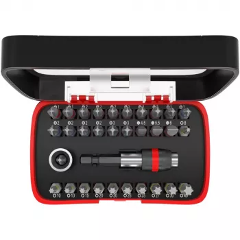 fischer 559121 32 részes csavarhúzó-bit készlet (Phillips, Pozidriv, lapos, Torx Plus)