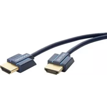 ClickTronic 70703 HDMI kábel 1,5 m HDMI Type-A dugó dugóra kék 4K 60Hz 18Gbps