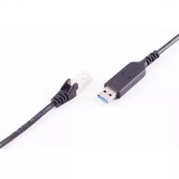 SHIVERPEAKS USB-A RJ45 Gigabit Ethernet adapterkábel, 1 m, fekete BS13-52025