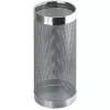 HELIT H2515500 fém napernyőállvány, perforált design, króm, kerek, átmérő 240 mm, magasság 490 mm