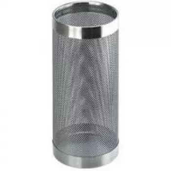HELIT H2515500 fém napernyőállvány, perforált design, króm, kerek, átmérő 240 mm, magasság 490 mm