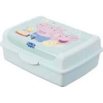 keeeper carla midi Peppa Pig uzsonnásdoboz, 1,0 L, akvamarin Deco-Click-Box 1070562433600