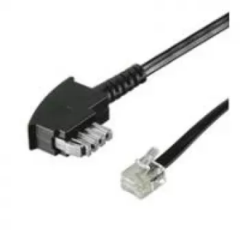 Wentronic Goobay TAE-N - RJ11/RJ14 telefonkábel, 3 m, fekete 50951