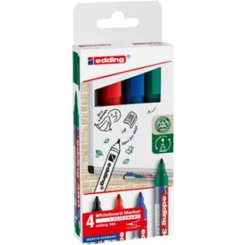 EDDING 360 Whiteboard marker, különböző színek, 1,5-3,0 mm, 4 db (4-360-4-2)