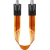 Wentronic Goobay SAT ablakátvezető kábel, ultra lapos 0,3 mm, barna-fekete, 0,3 m, F-aljzat–F-aljzat 67244