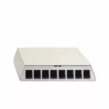 Rutenbeck PP-UM A-8 Ap rw patch panel ház, 8 portos, fali szerelés, tisztafehér 23911108