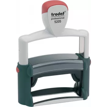 Trodat Professional 5205 önfestékes szövegbélyegző, 6 sor, 66 x 22 mm, fekete párna mellékelve