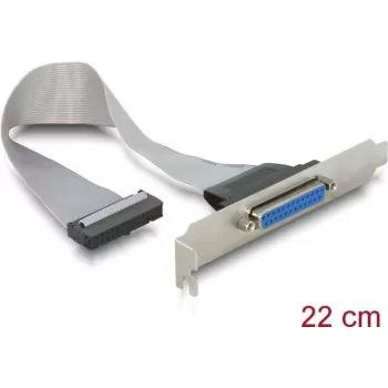 Delock foglalatfedél 1 x párhuzamos port DB25 aljzat 26-pin IDC-re – 25 cm 84300