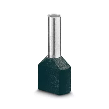 LAPP iker érvéghüvely, 0,75 mm², 8 mm, részben szigetelt, szürke, 500 darab 61802000