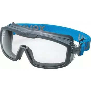 uvex i-guard+ Full Vision védőszemüveg, tiszta lencse, antracit/kék keret 9143267