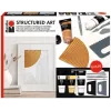 Marabu STRUCTURED ART akril strukturáló paszta készlet, 3 x 100 ml, fehér, vízbázisú, krémes-pasztás, matt felület 1202000000088
