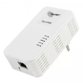 ALLNET ALL1681203-CH Powerline 1200 Mbps Gigabit PoE+ híd beépített konnektorral