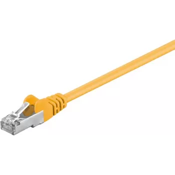 Wentronic Goobay CAT 5e patchkábel, F/UTP, sárga, 7,5 m - CCA réz-alumínium (50169)