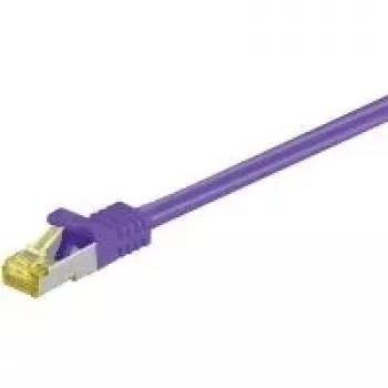 Wentronic Cat.7 S/FTP hálózati patch kábel, RJ45 RJ45-re, 0,25 m, aranyozott érintkezők, 10 Gbps, 600 MHz 91573