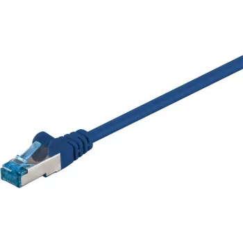 Wentronic 94131 Cat6a S/FTP hálózati patch kábel, RJ-45 dugó RJ-45 dugóra, aranyozott érintkezők, 10 Gbps, 500 MHz