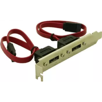 Delock belső foglalatblende 2x SATA - 2x eSATA külső (65116)