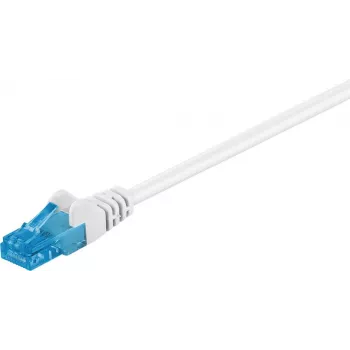 WENTRONIC Goobay CAT 6a patchkábel, U/UTP, fehér, 1,5 m – LSZH halogénmentes, réz (59825)