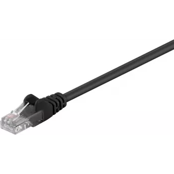 Wentronic Goobay CAT 5e patchkábel, U/UTP, fekete, 5 m – CCA rézbevonatú alumínium (68651)