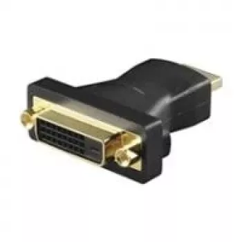 Wentronic Goobay HDMI – DVI-D adapter, HDMI dugó – DVI-D aljzat, aranyozott, fekete, 2560x1600 68930