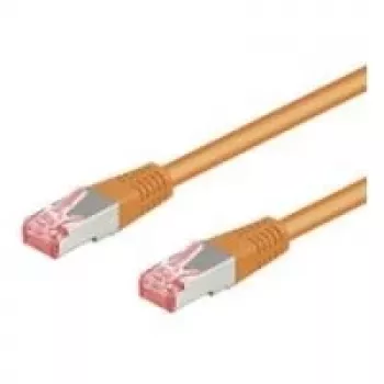 Wentronic Goobay CAT 6 patchkábel, S/FTP (PiMF), narancssárga, 30 m – LSZH halogénmentes, réz (93474)