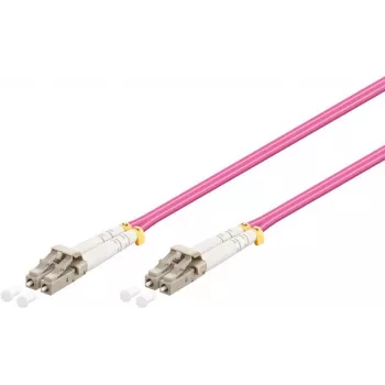 Wentronic 95938 optikai patch kábel LC-LC multimód, rózsaszín