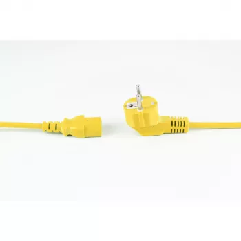 shiverpeaks BASIC-S Schuko IEC C13 tápkábel, 1,8 m, sárga BS09-05182