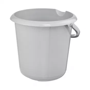keeeper mika eco kerek tisztítővödör, 10 liter, kőszürke, 100% újrahasznosított műanyag, ergonomikus fogantyú 1171015000000