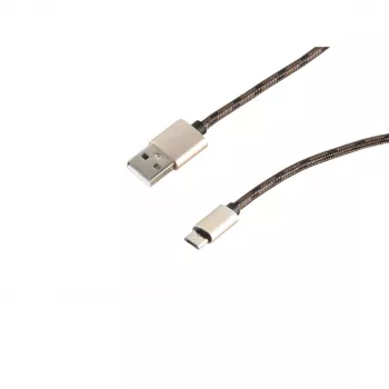 SHIVERPEAKS S-Conn USB 2.0 kábel, USB-A Micro-USB B-re, 0,9 m, barna 14-50079