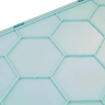keeeper Profi összecsukható doboz lea, 32 liter, aquamarin, terhelhetőség 30 kg, Soft-Grip fogantyúk, PP/TPE, 1 darab 10296624000NN