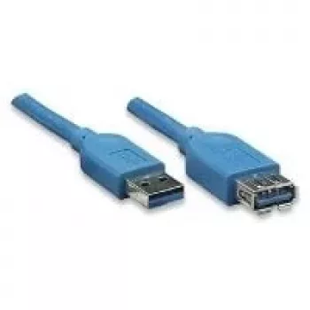 EXSYS EX-K1630-2 USB 3.2 Gen 1 kábel, USB-A - USB-B, 2 m, kék