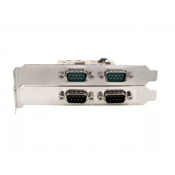 EXSYS EX-45034 PCIe 4-portos soros RS-232/422/485 kártya (FTDI)