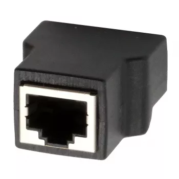 EXSYS EX-49112 RJ45-aljzat 8-pin sorkapocs-adapterre, nyomógombbal, CAT.5e