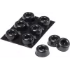 3M SJ 5009 MPBB öntapadós kerek ütközőtalpak, fekete, 22,3 mm átmérő x 10,1 mm magasság, 6 darab