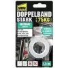 UHU Montageband STRONG, kétoldalas, akár 75 kg, fehér extra erős, csavarok és szögek alternatívája, tartósan tapad – 1 darab (46890)