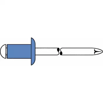 GESIPA vak szegecs acél/acél 4x8mm lapos fej befogási tartomány 2,5-4,5mm (6310443)