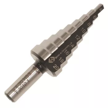 C.K Tools HSS fokozatos fúró 6-20 mm T3010 1 hengeres szárral