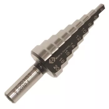 C.K Tools HSS fokozatos fúró 6-20 mm T3010 1 hengeres szárral