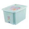 keeeper Karolina Peppa Pig tárolódoboz, 30 liter, aquamarine, fedéllel, egymásra rakható 1223862433600